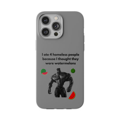 "I ate 4 homeless people" High Quality Phone Cases