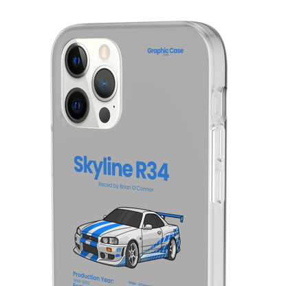 "Skyline R34" High Quality Phone Cases