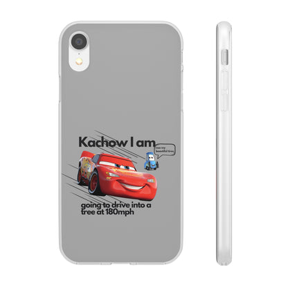 "Kachow into a tree" High Quality Phone Case