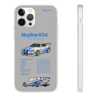 "Skyline R34" High Quality Phone Cases