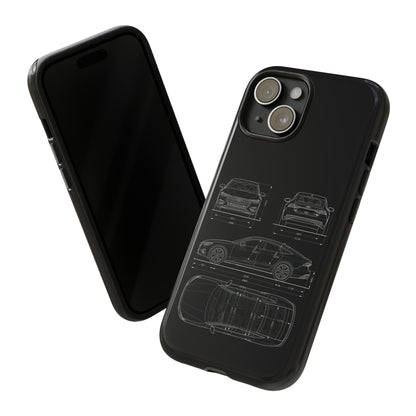 "Car Blueprint RS7" Premium Quality Phone Case