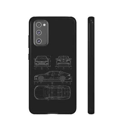 "Car Blueprint RS7" Premium Quality Phone Case