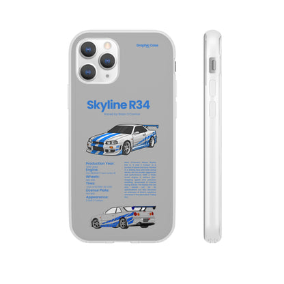 "Skyline R34" High Quality Phone Cases