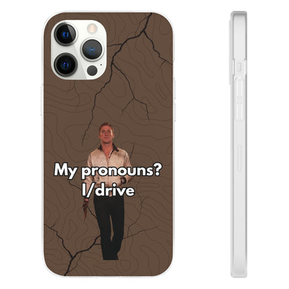 "My pronouns? I/drive" High Quality Phone Case