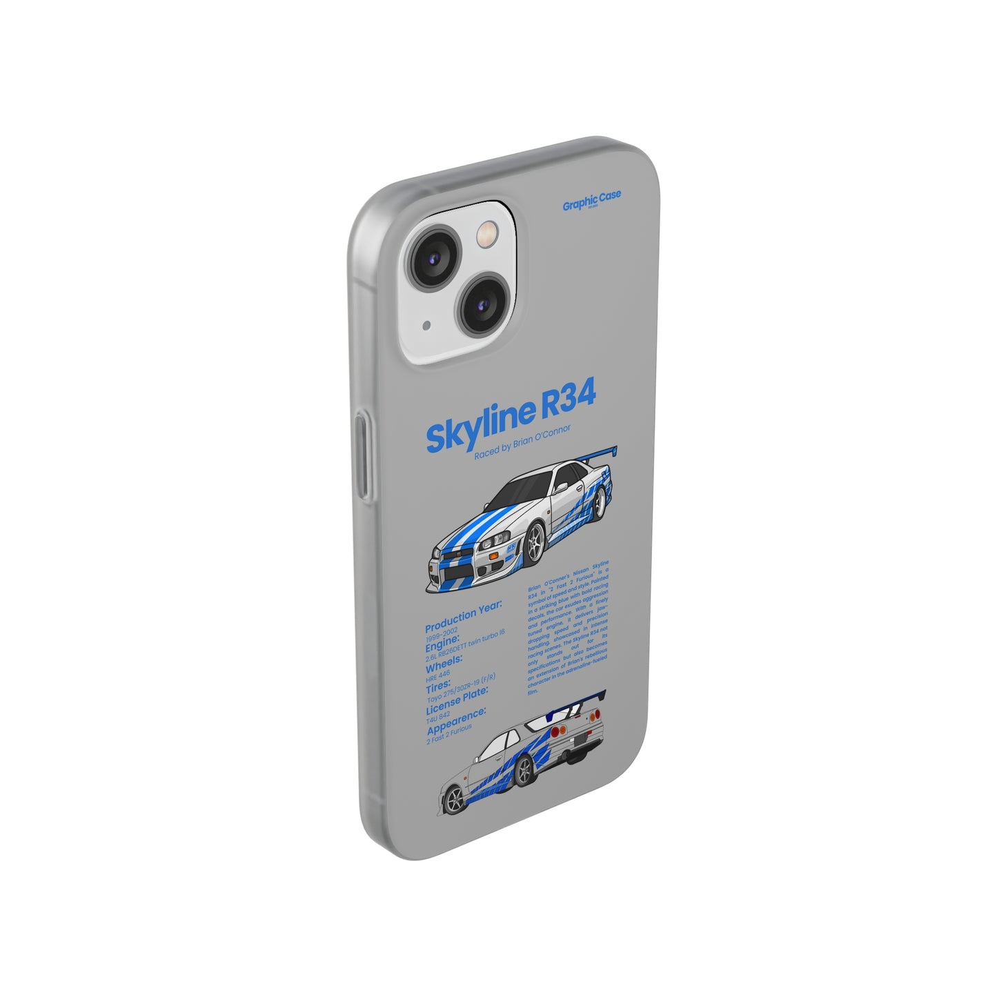 "Skyline R34" High Quality Phone Cases