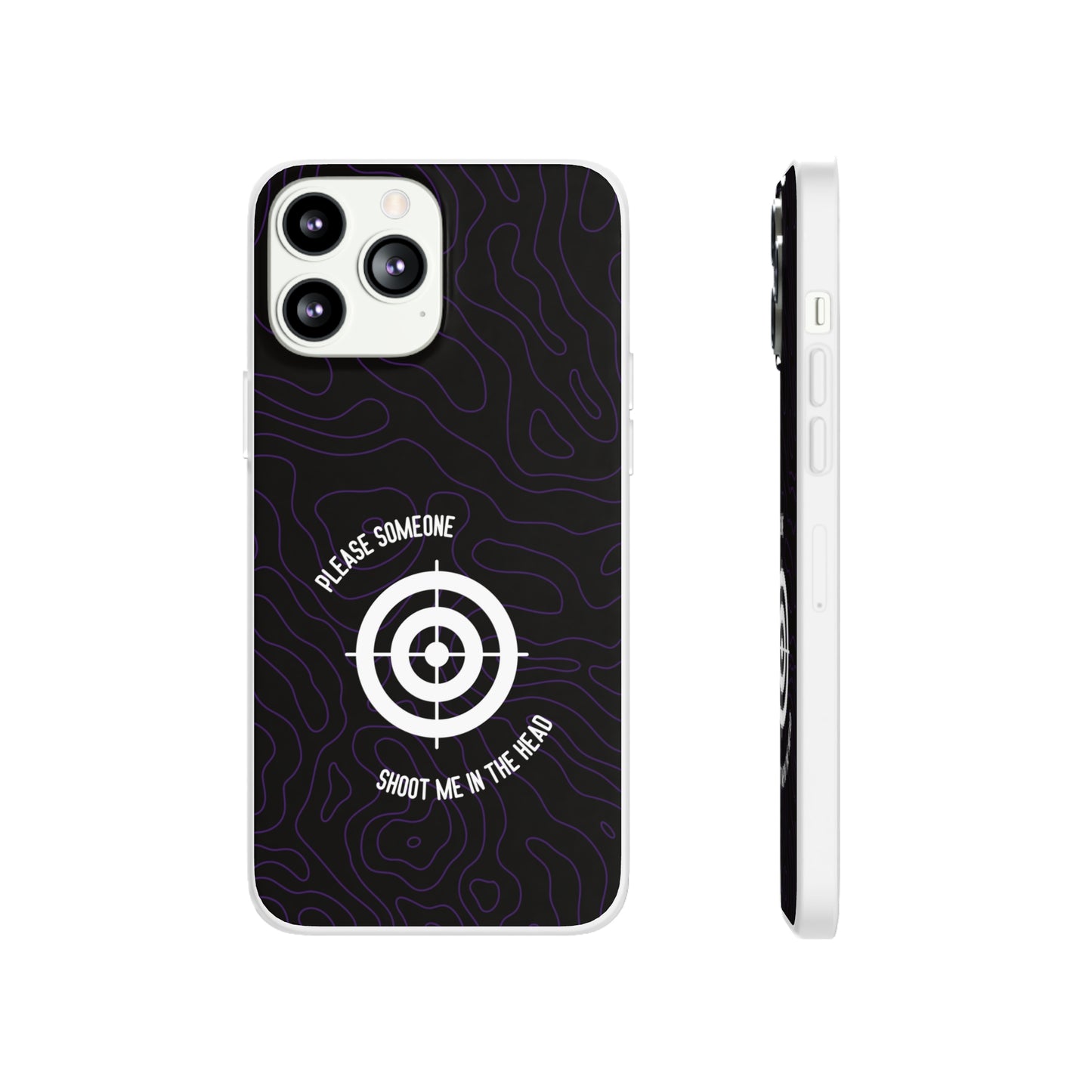 "Please someone, shoot me in the head" High Quality Phone Case