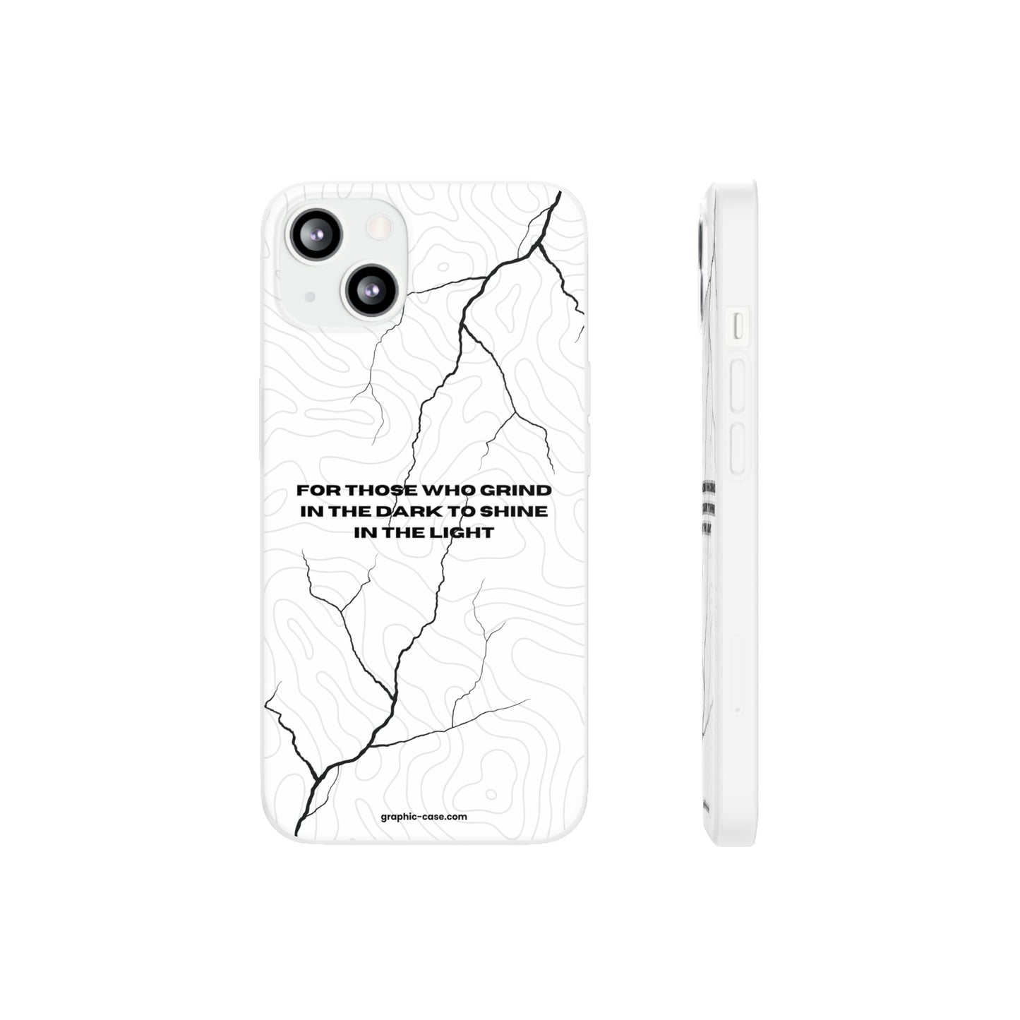 "For those who grind in the dark to shine in the light" High Quality Phone Cases