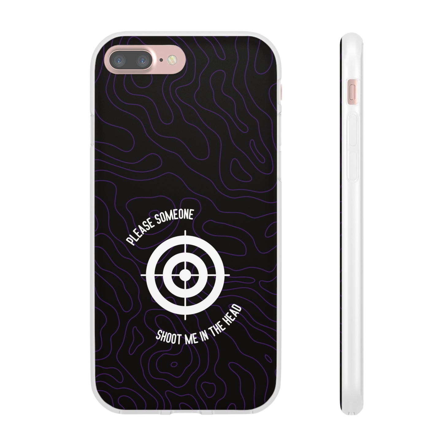 "Please someone, shoot me in the head" High Quality Phone Case