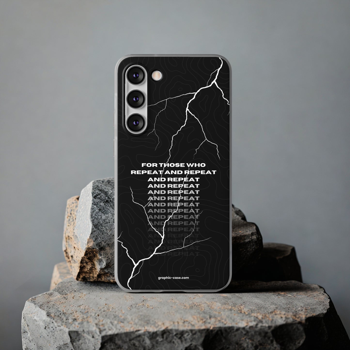 "For those who repeat and repeat..." High Quality Phone Case