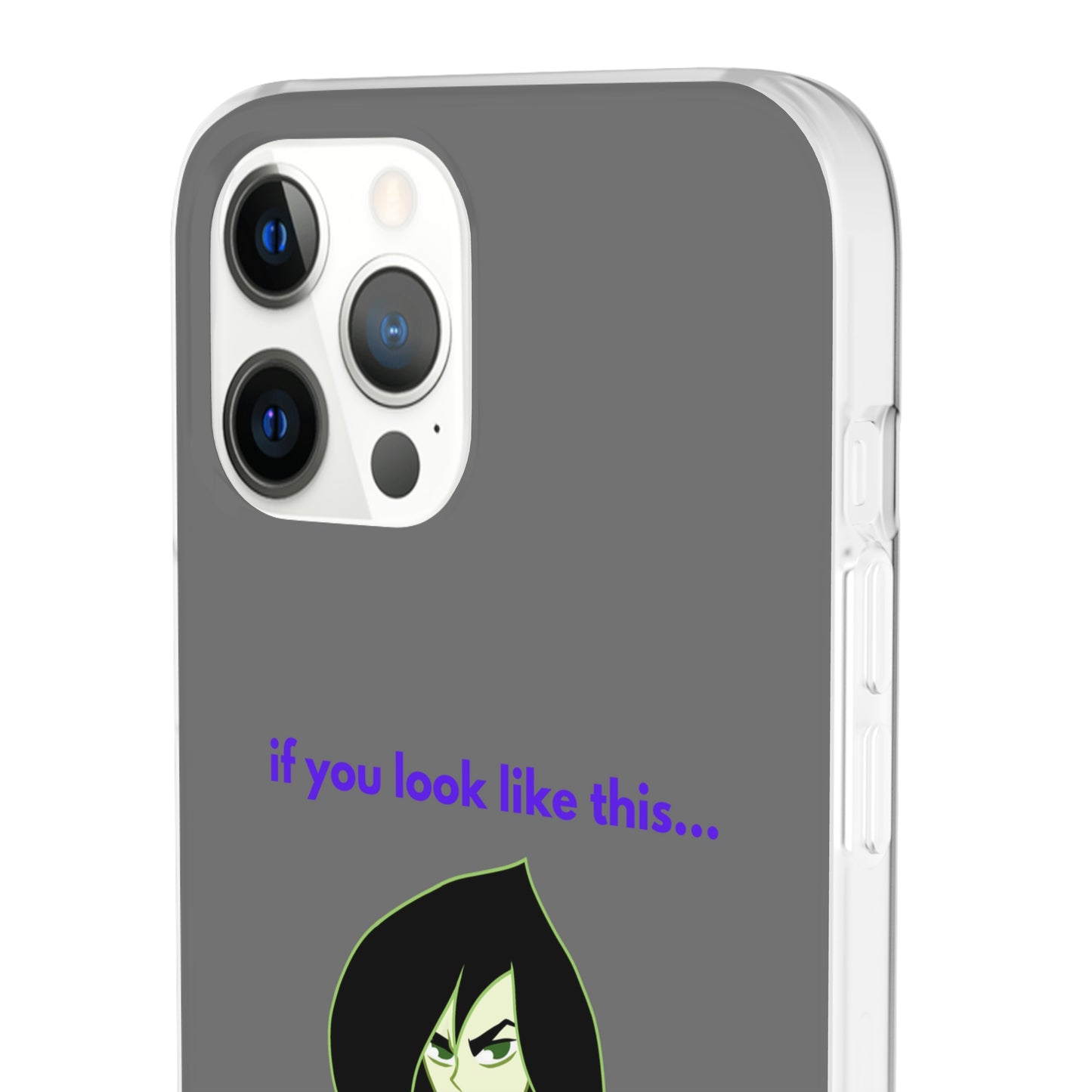 "If you look like this..." High Quality Phone Case