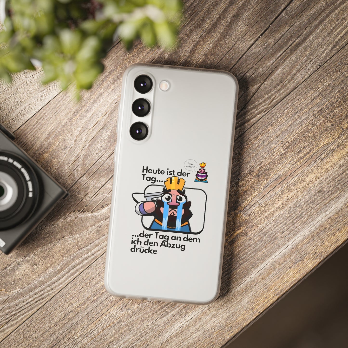 "Heute ist der Tag ... der Tag an dem ich den Abzug drücke" High Quality Phone Case