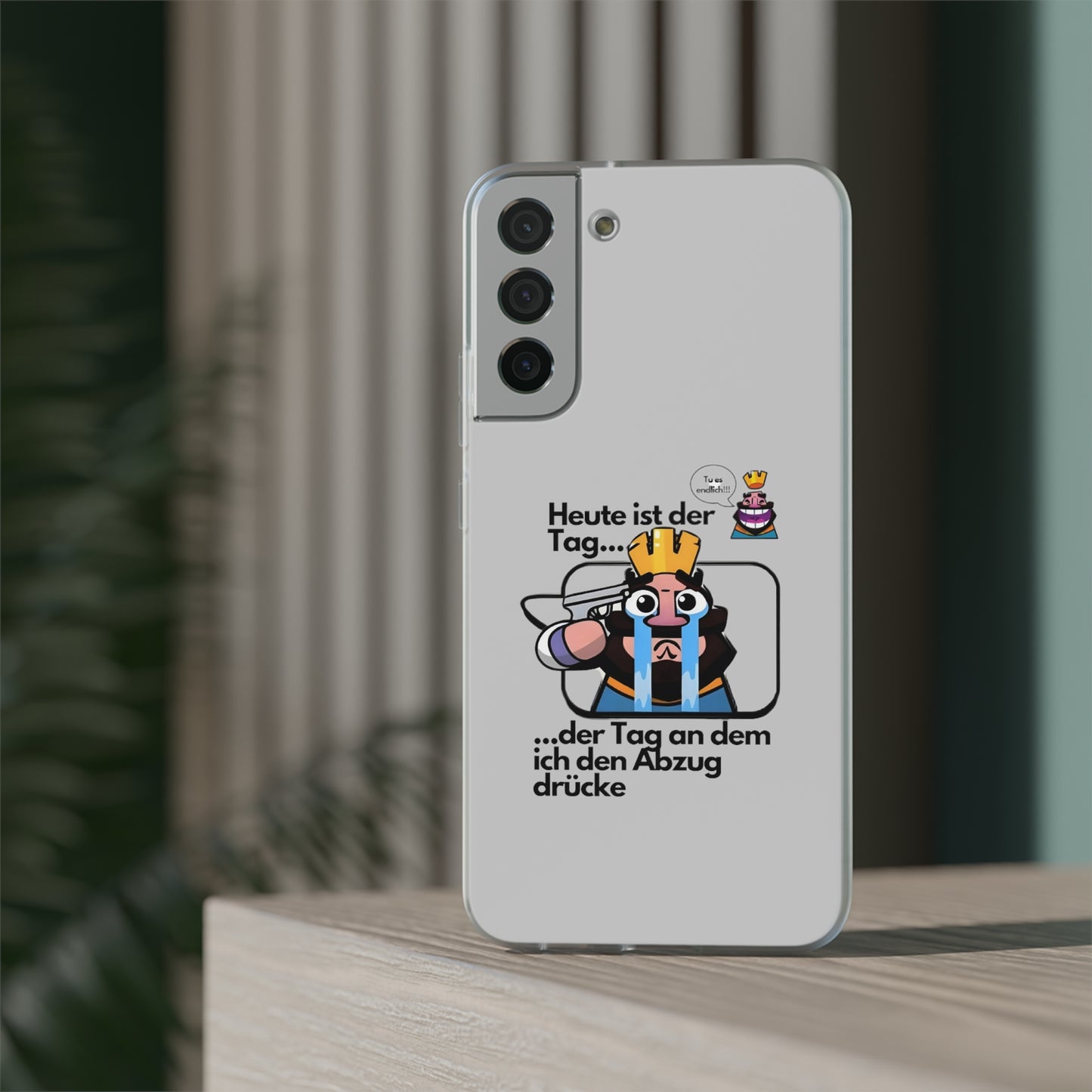 "Heute ist der Tag ... der Tag an dem ich den Abzug drücke" High Quality Phone Case