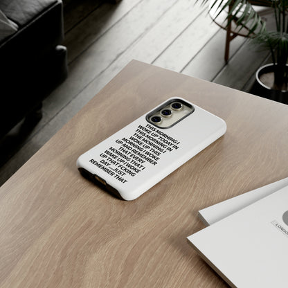 "THIS MORNING" Premium Quality Phone Case