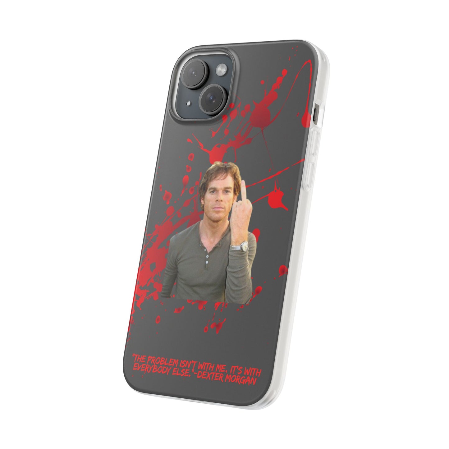 Dexter Middle Finger High Quality Phone Case