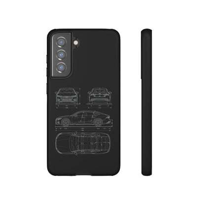 "Car Blueprint RS7" Premium Quality Phone Case