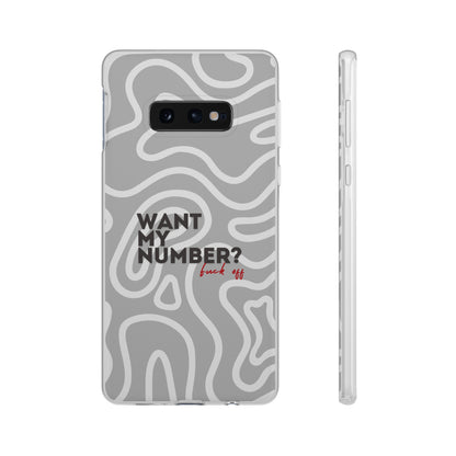 "Want my number?" High Quality Phone Case