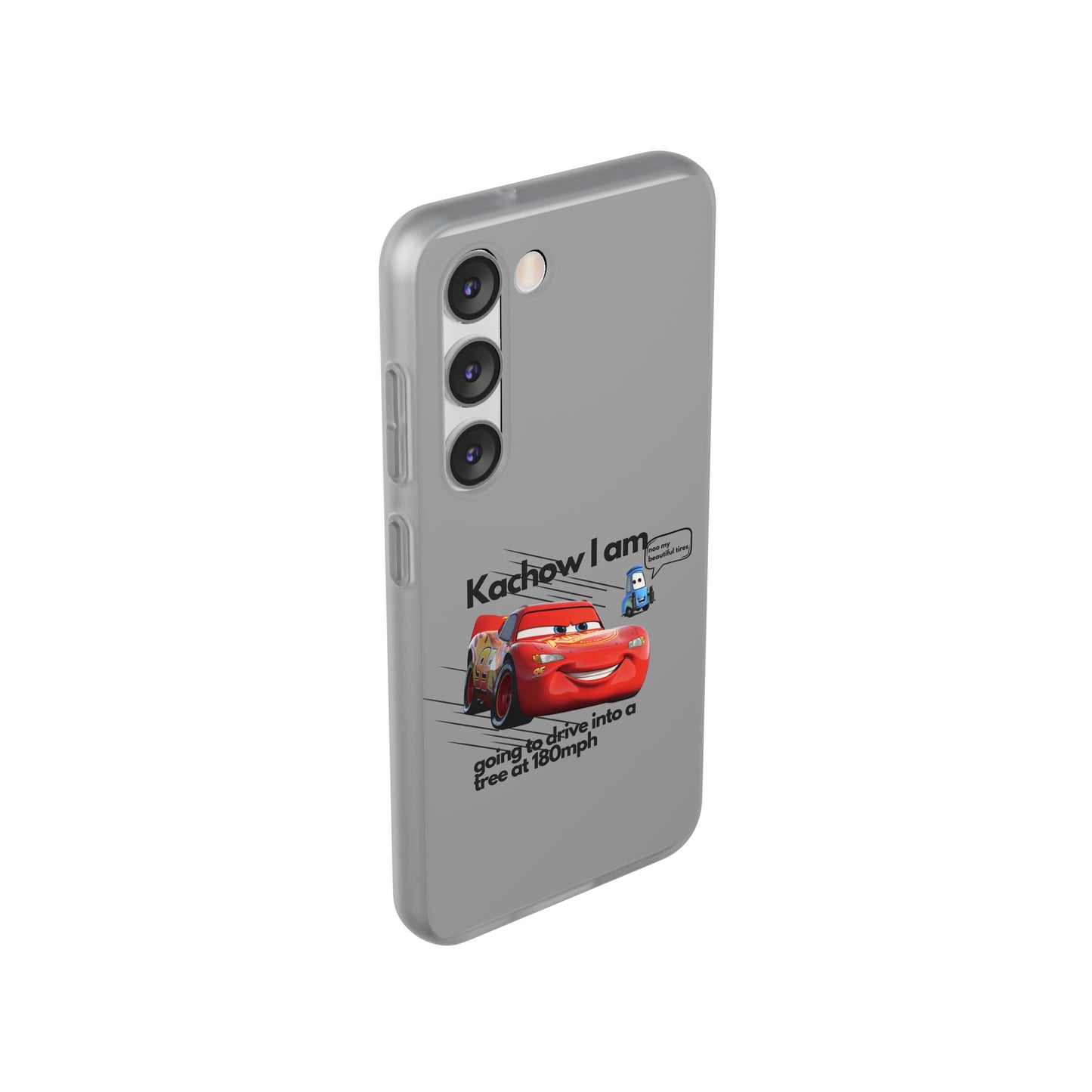 "Kachow into a tree" High Quality Phone Case