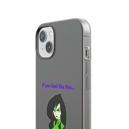 "If you look like this..." High Quality Phone Case