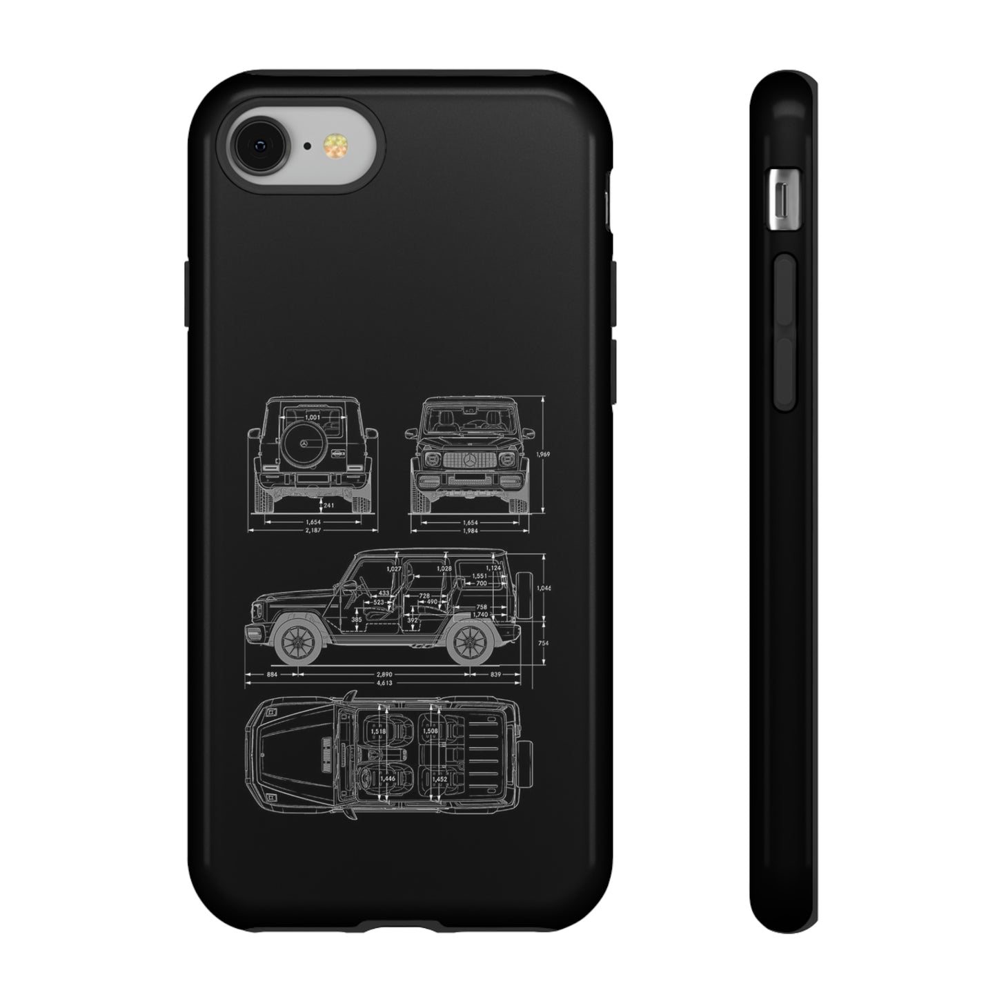 "Wagon Blueprint" Premium Quality Phone Case