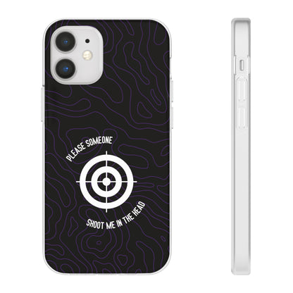 "Please someone, shoot me in the head" High Quality Phone Case