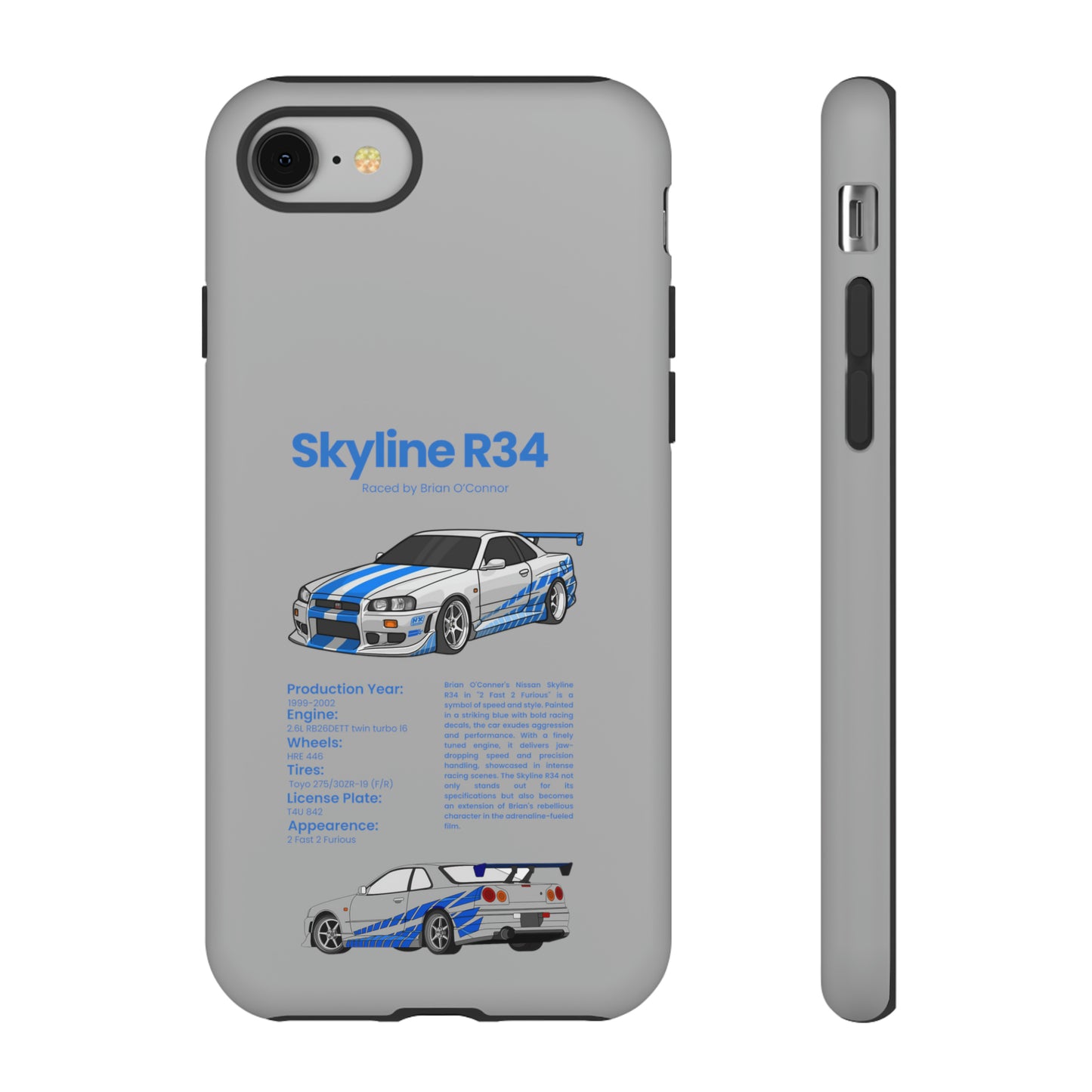 "Skyline R34" Premium Quality Phone Case