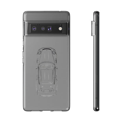 "Car Blueprint" High Quality Phone Case