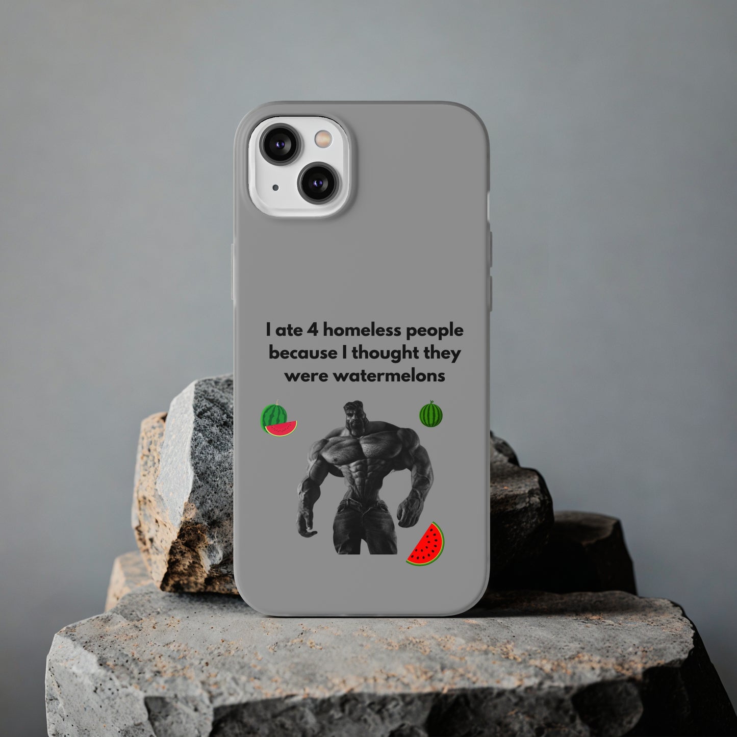 "I ate 4 homeless people" High Quality Phone Cases