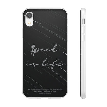 "Speed is life" High Quality Phone Case