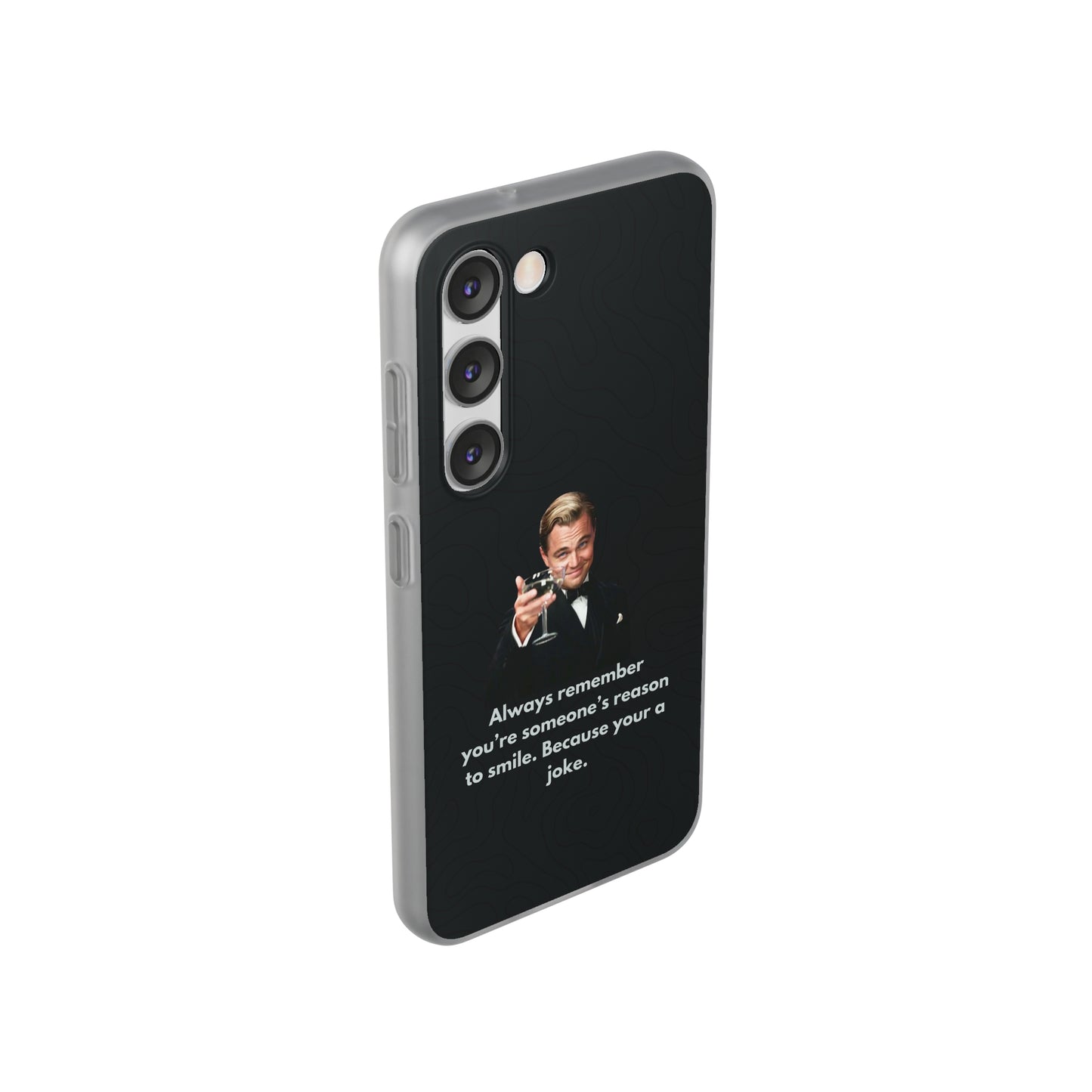 "Always remember you're someone's reason to smile" High Quality Phone Case