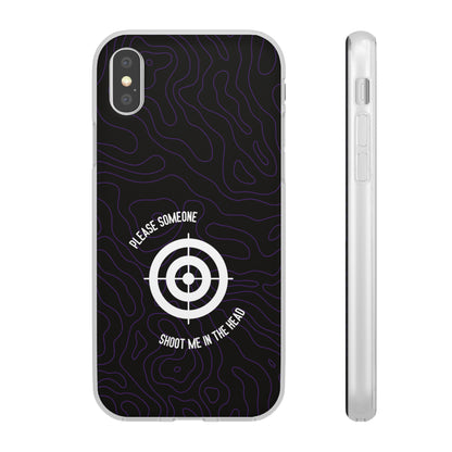 "Please someone, shoot me in the head" High Quality Phone Case