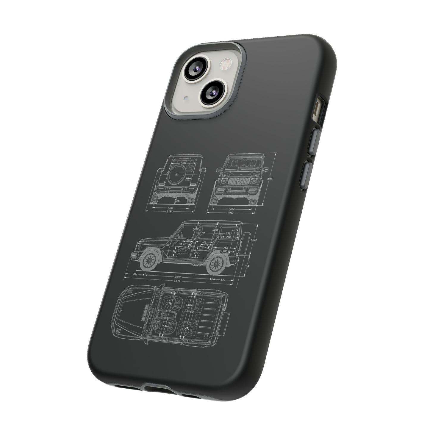 "Wagon Blueprint" Premium Quality Phone Case