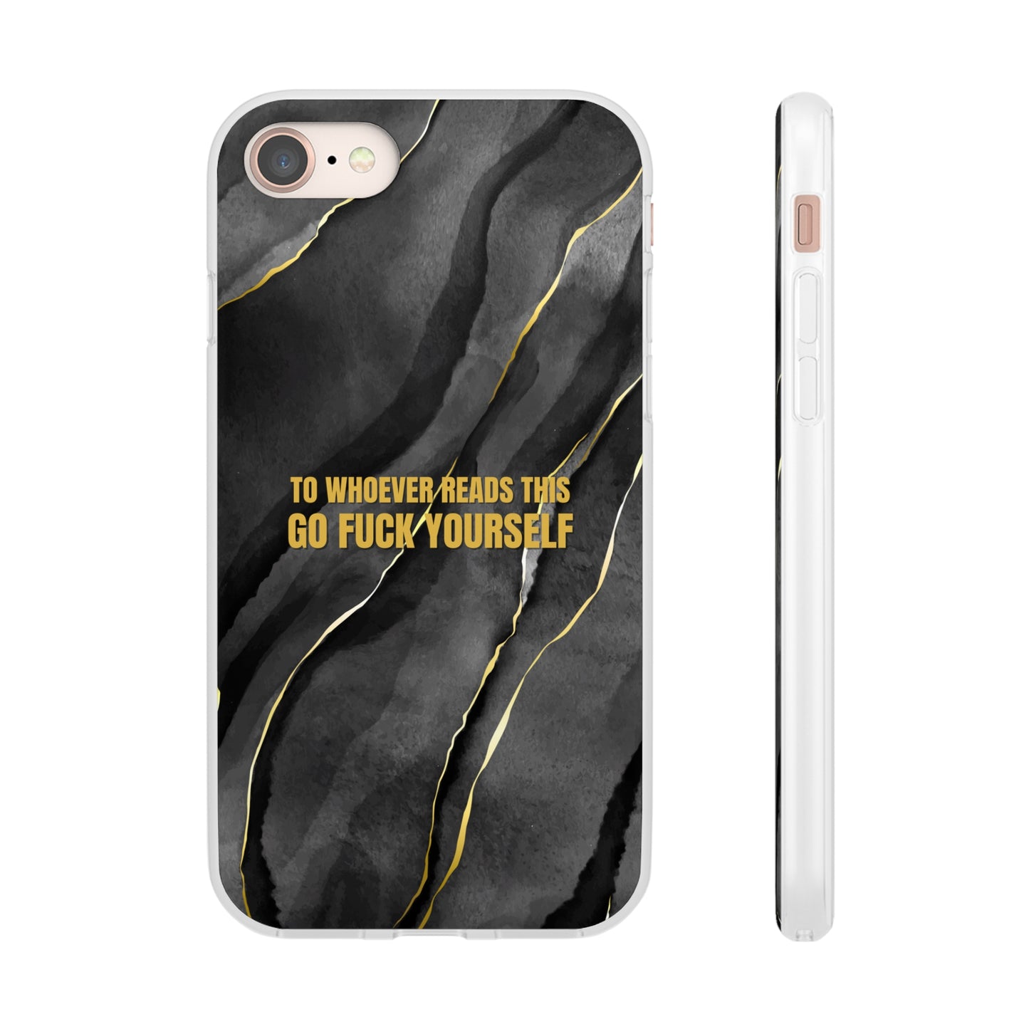 "to whoever reads this, go fuck yourself" High Quality Phone Case