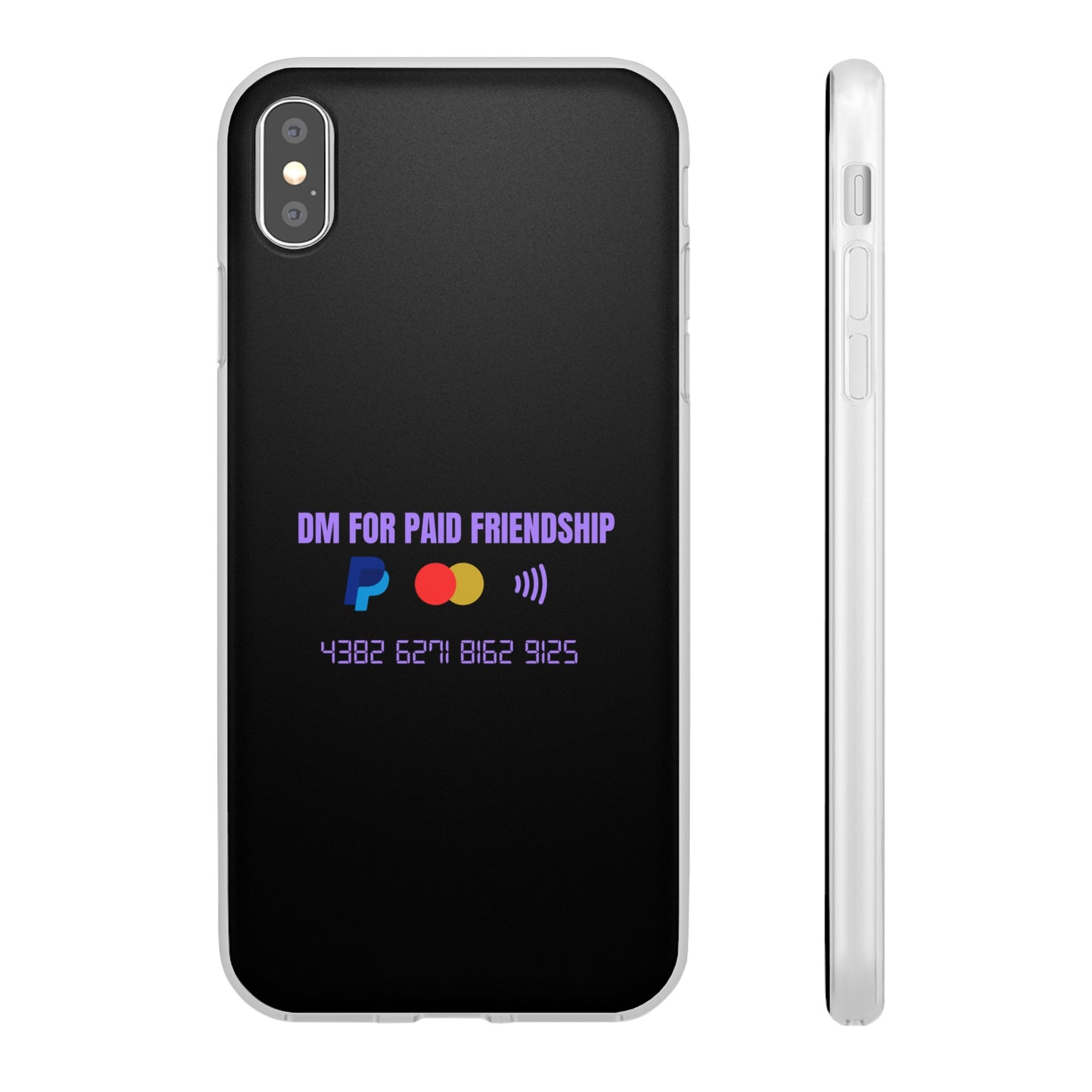 "DM for paid friendship" High Quality Phone Case