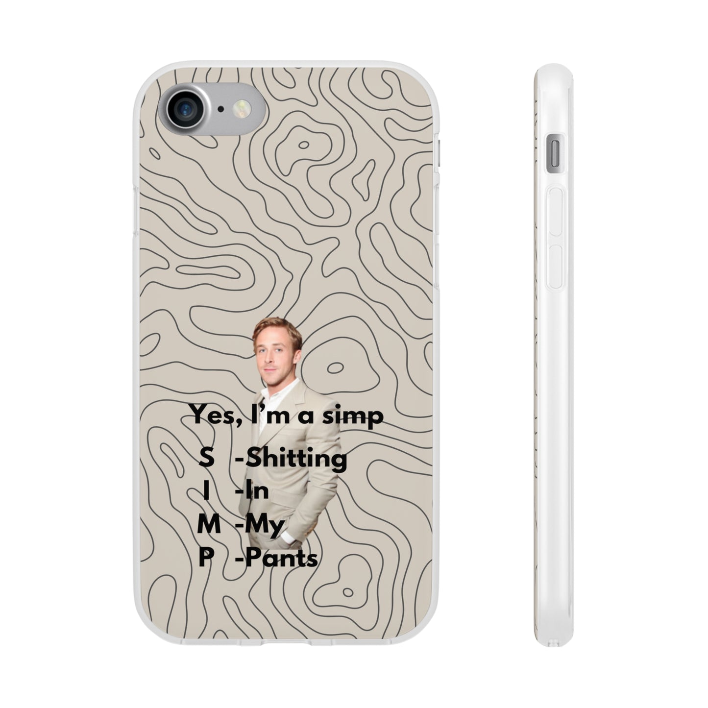 "Yes, I'm a simp" High Quality Phone Case