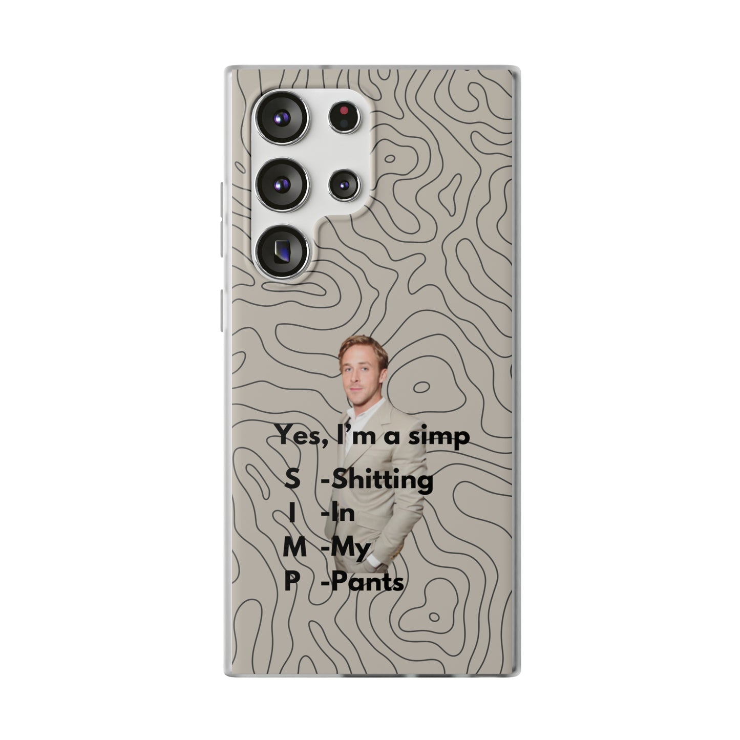 "Yes, I'm a simp" High Quality Phone Case