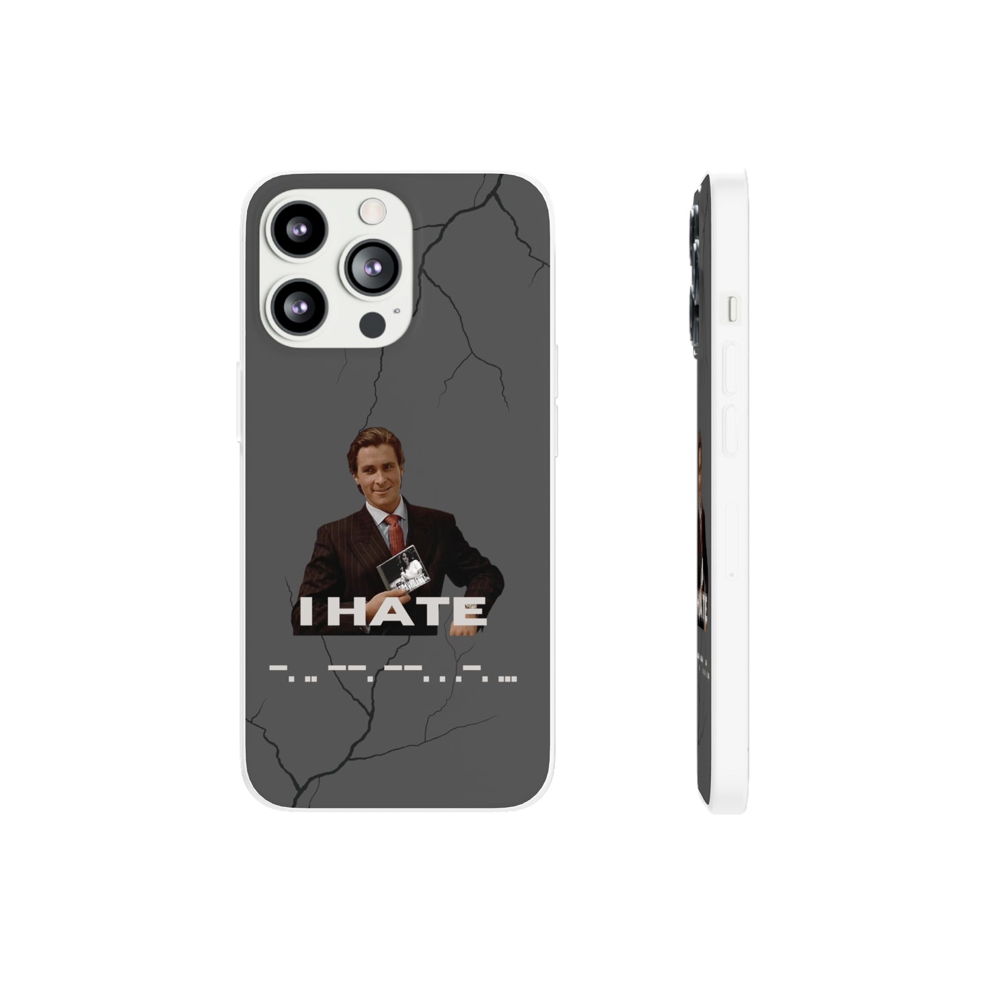 "I hate -. .. --. --. . .-. ... " High Quality Phone Case