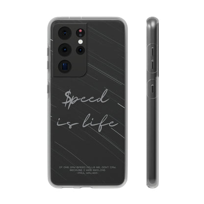 "Speed is life" High Quality Phone Case