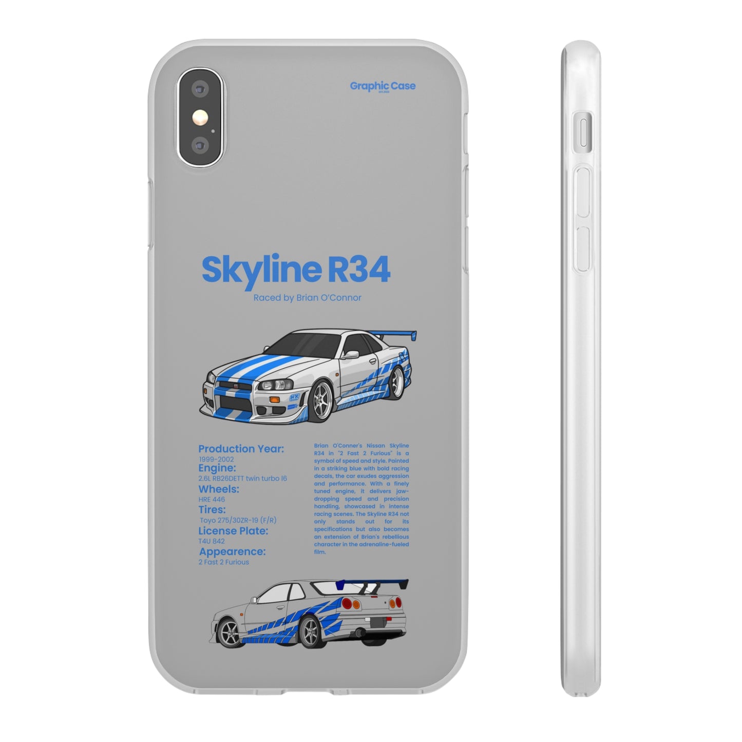 "Skyline R34" High Quality Phone Cases