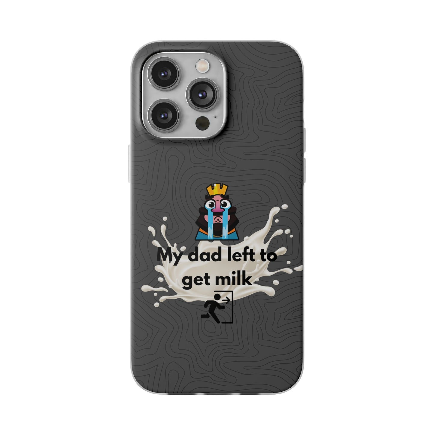 "My dad left to get milk" High Quality Phone Case