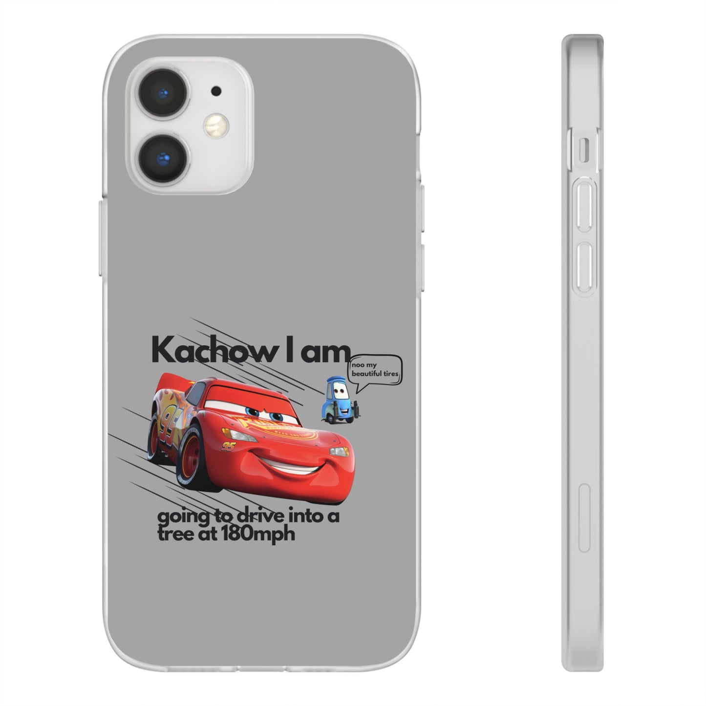 "Kachow into a tree" High Quality Phone Case