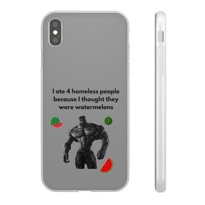 "I ate 4 homeless people" High Quality Phone Cases