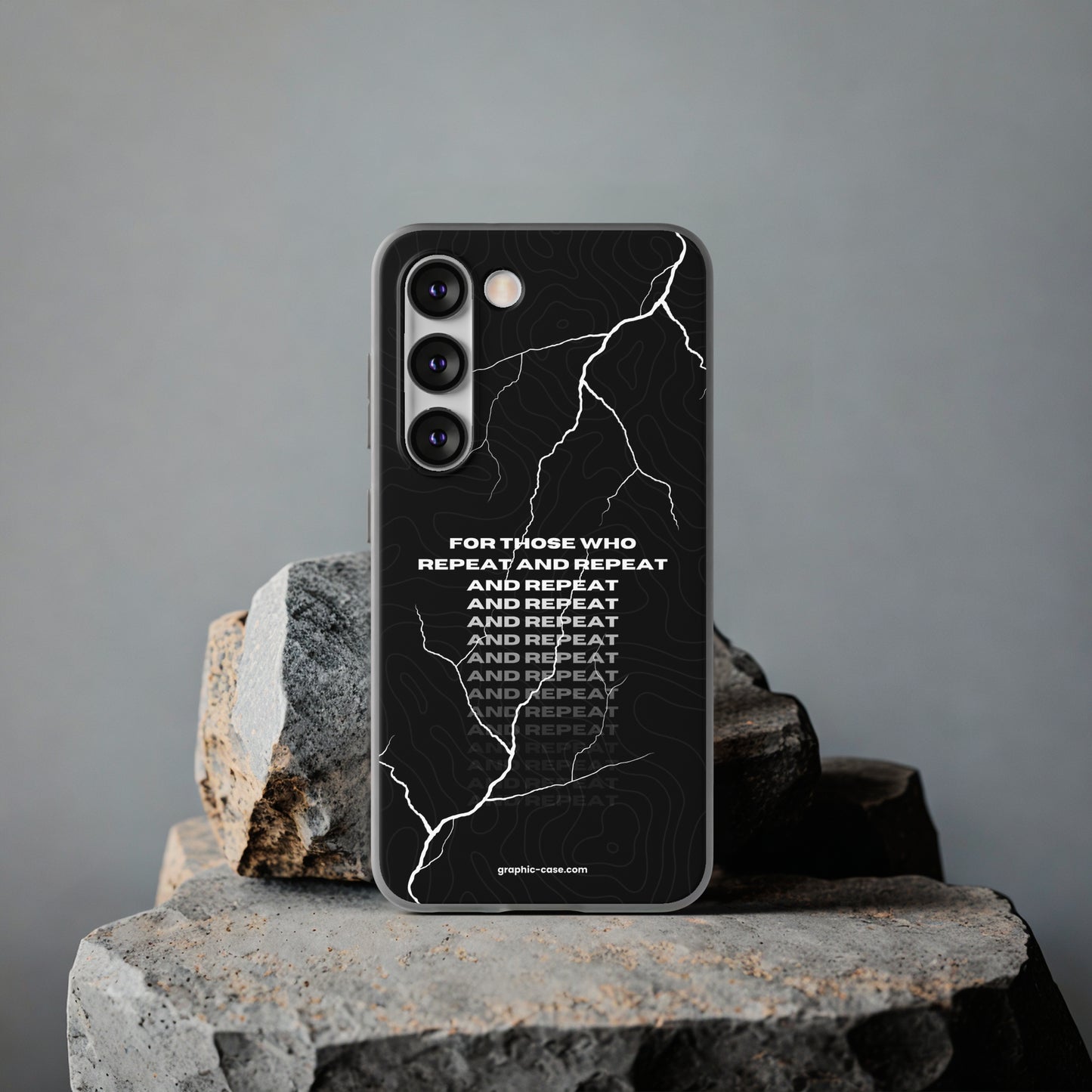 "For those who repeat and repeat..." High Quality Phone Case