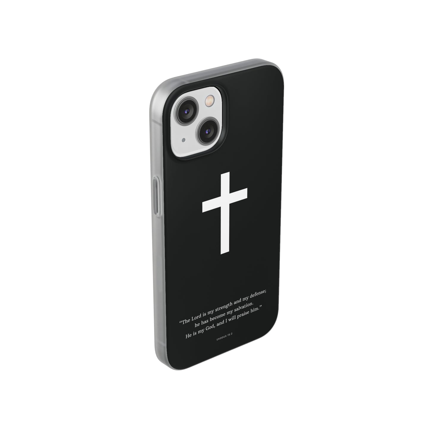 "Exodus 15:2 black edition" High Quality Phone Case