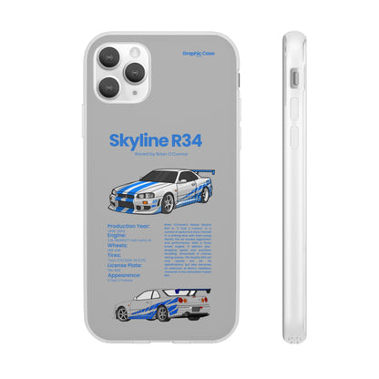 "Skyline R34" High Quality Phone Cases