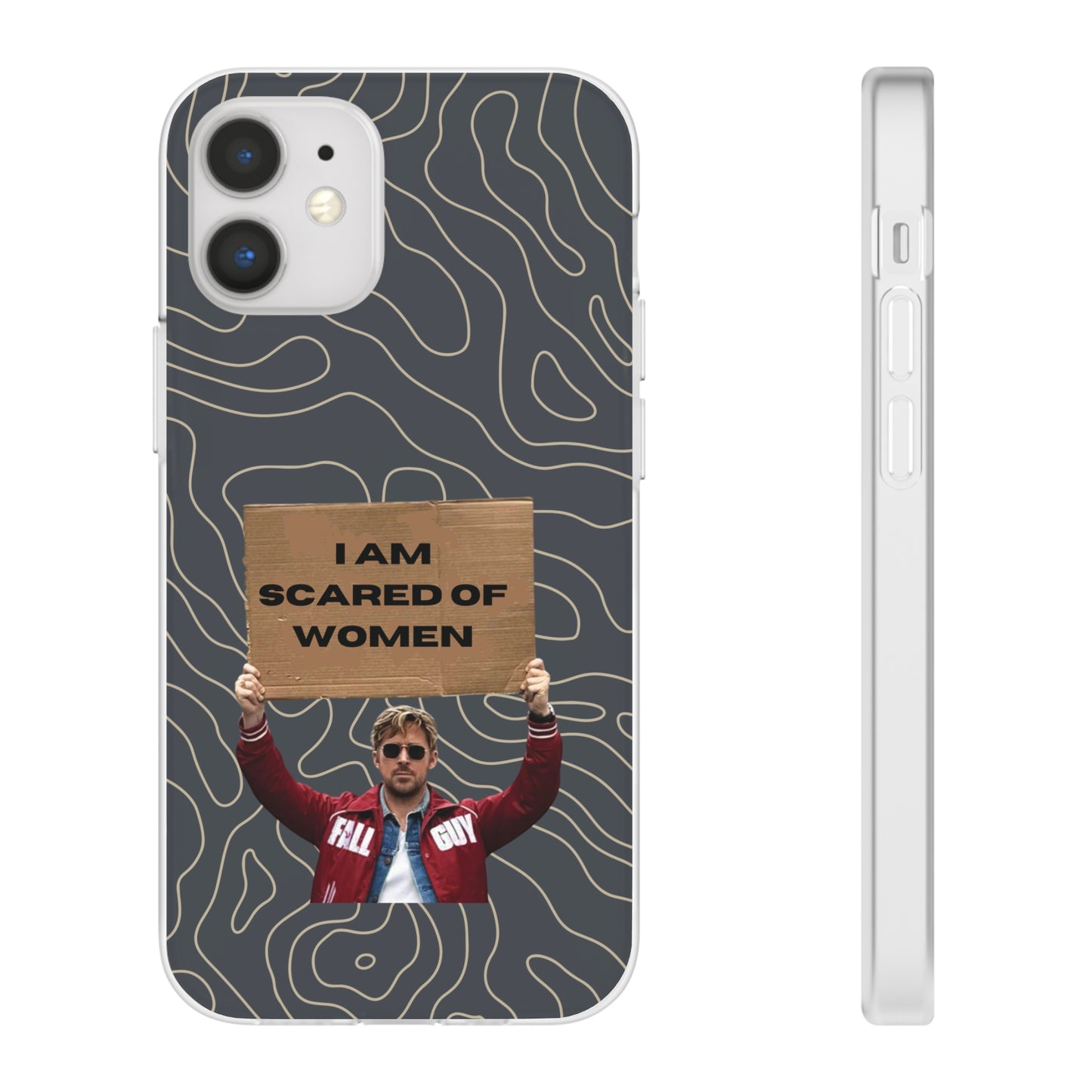 "I am scared of women" High Quality Phone Case