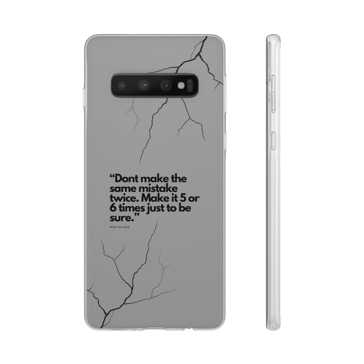 "Don't make the same mistake twice." High Quality Phone Case