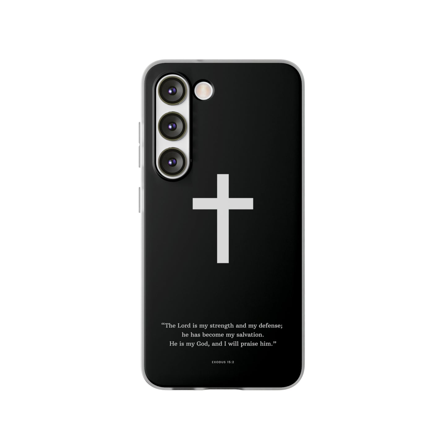 "Exodus 15:2 black edition" High Quality Phone Case