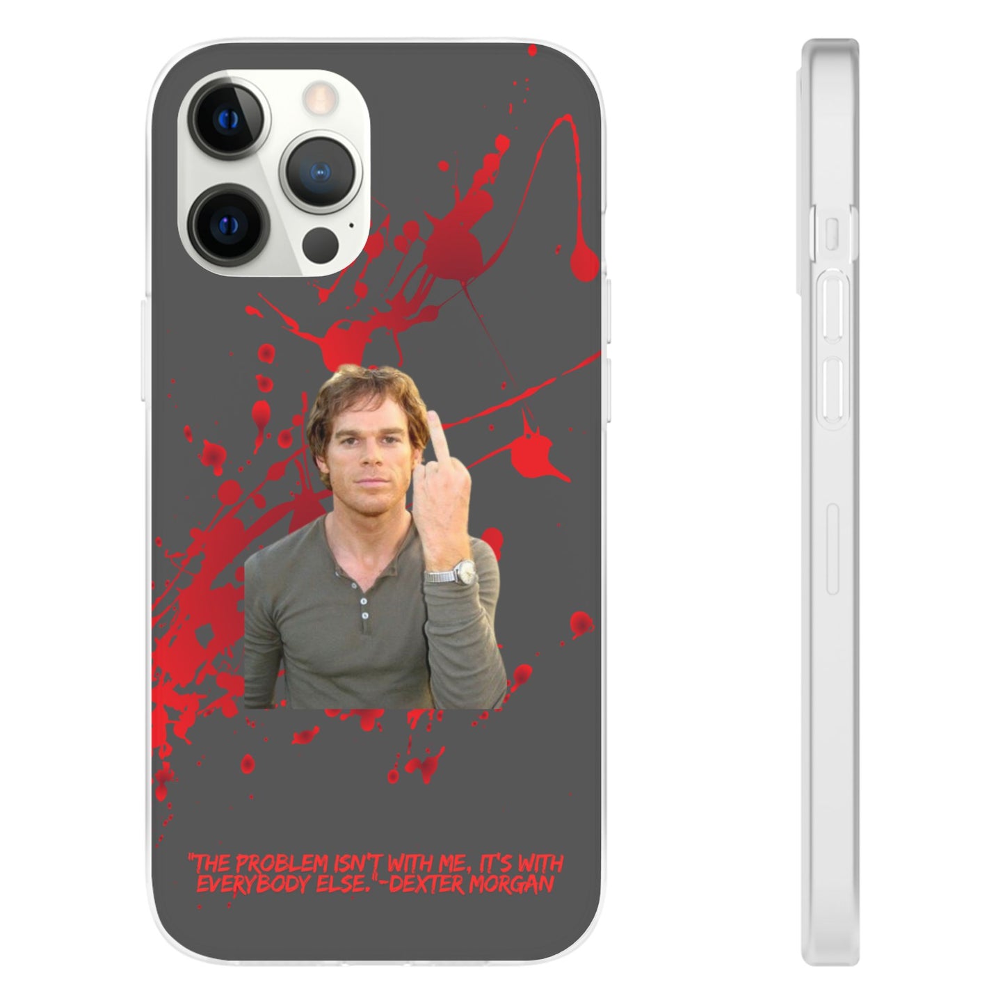 Dexter Middle Finger High Quality Phone Case