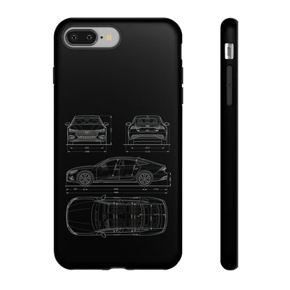 "Car Blueprint RS7" Premium Quality Phone Case