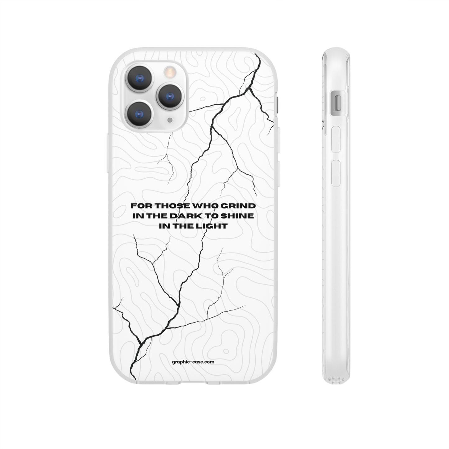 "For those who grind in the dark to shine in the light" High Quality Phone Cases